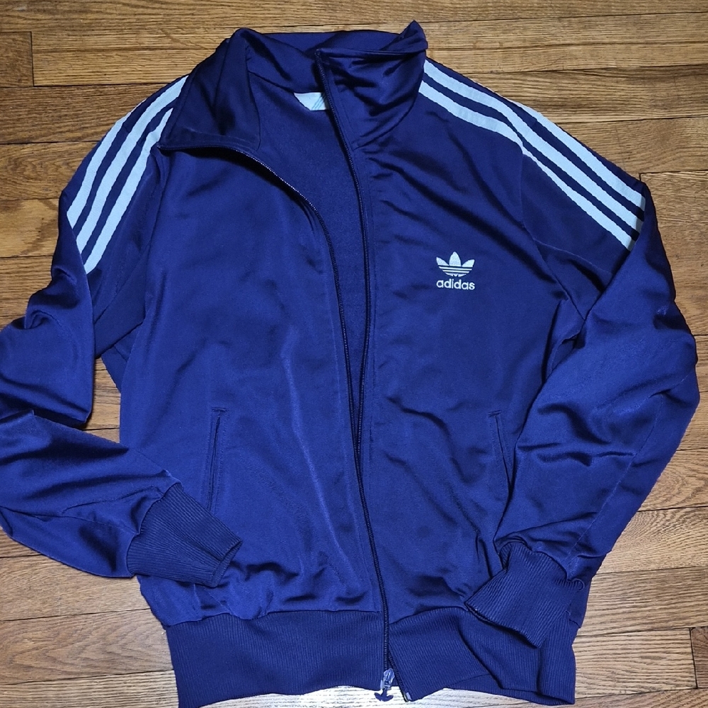 Adidas Men's Or Women's Navy Blue Track Jacket
